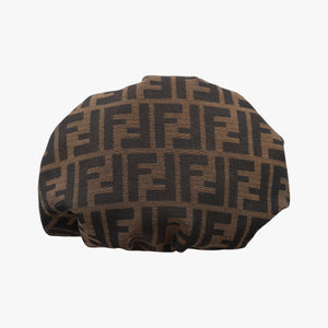 Pre-owned Fendi Mini Chef Brown jacquard 8BK044 shoulderbag | stylenewstar