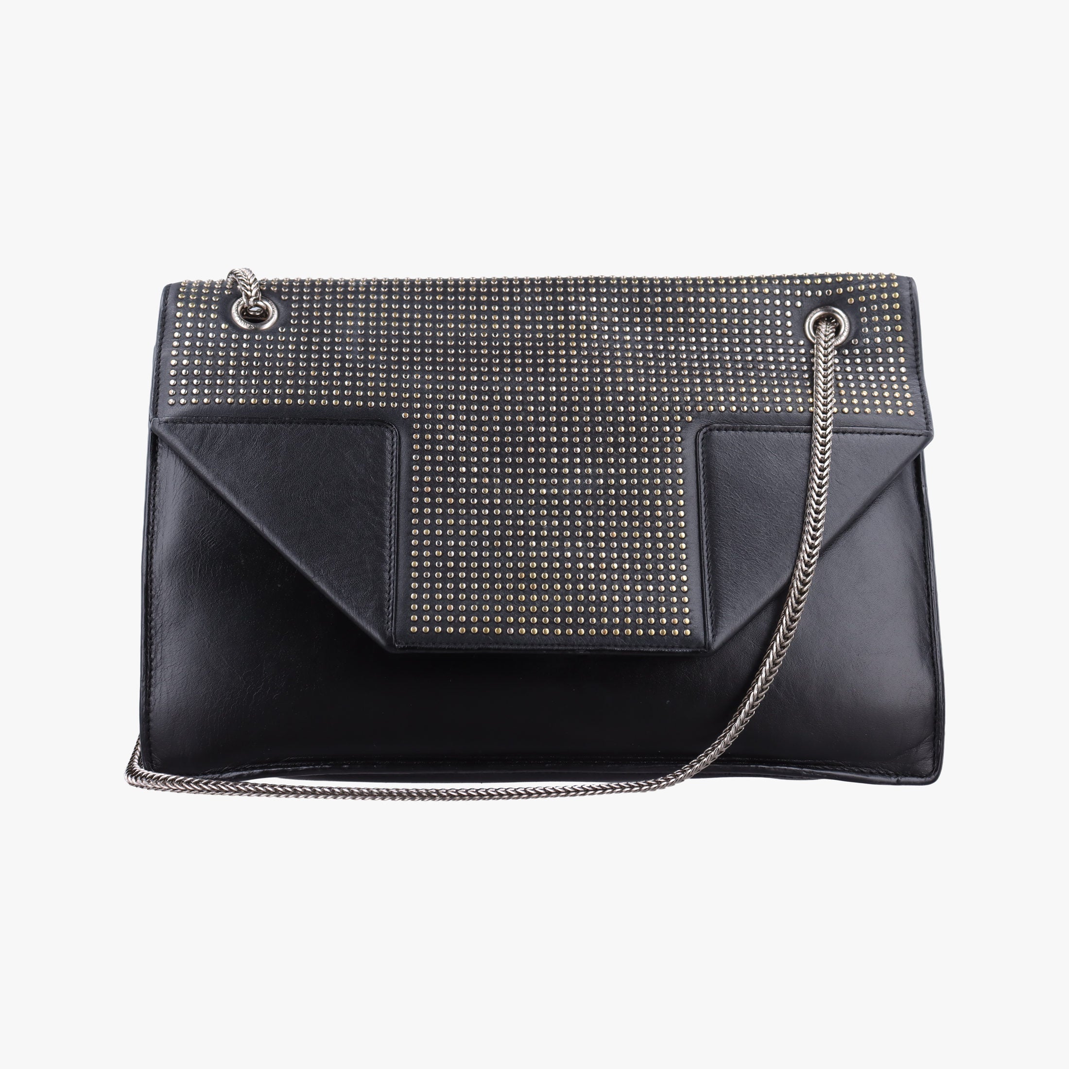Pre-owned Yves Saint Laurent Betty Black Leather 315680 shoulderbag | stylenewstar