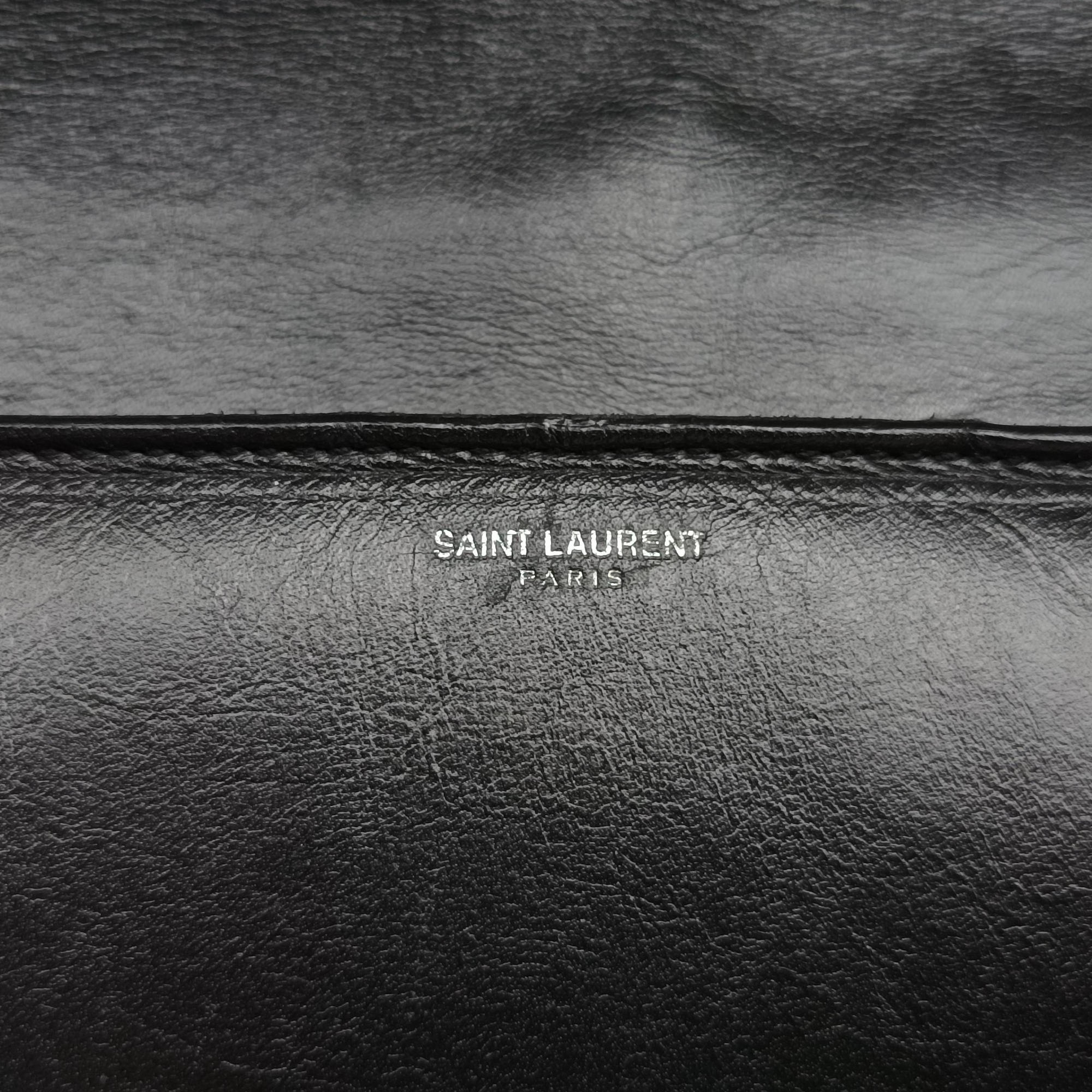 Pre-owned Yves Saint Laurent Betty Black Leather 315680 shoulderbag | stylenewstar