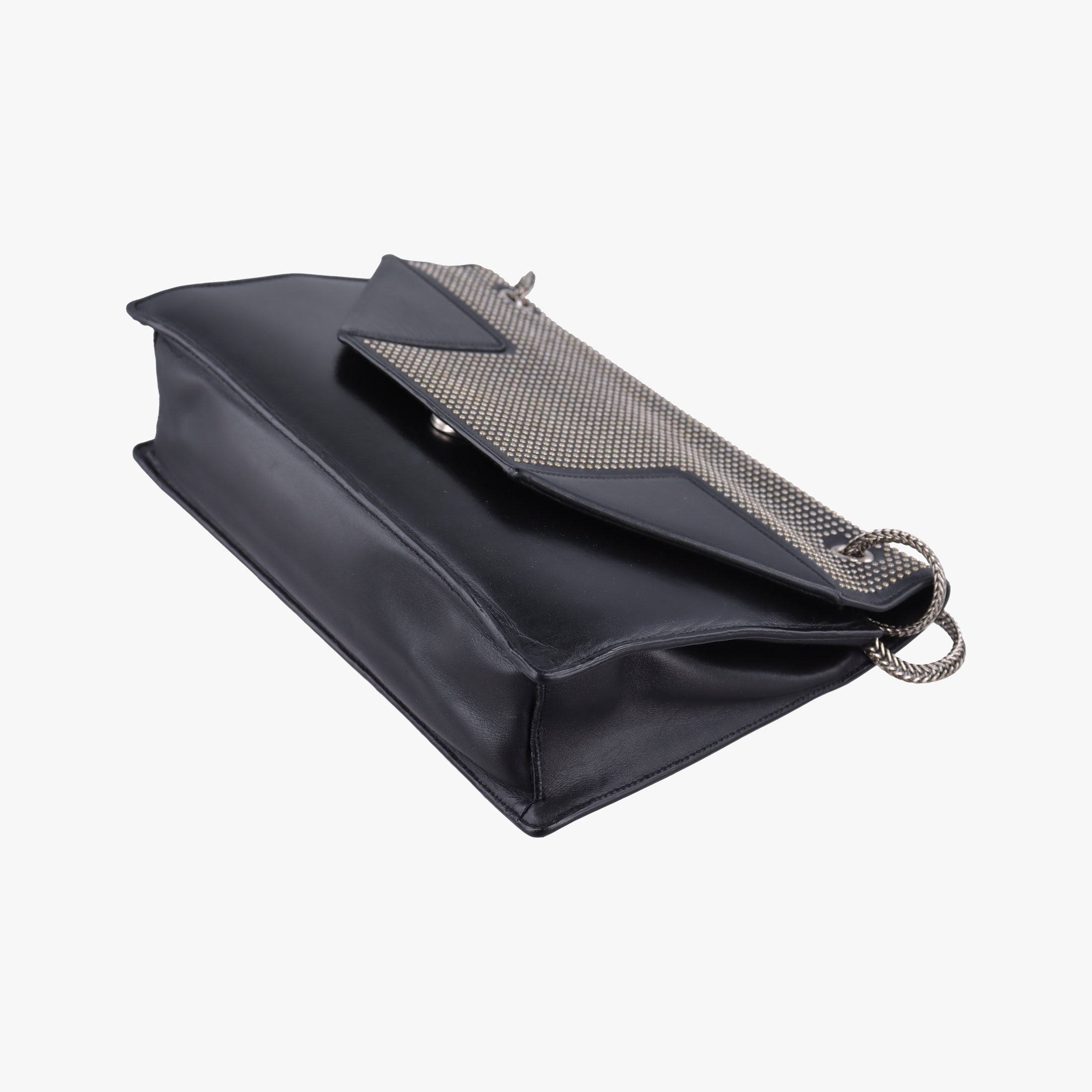 Pre-owned Yves Saint Laurent Betty Black Leather 315680 shoulderbag | stylenewstar