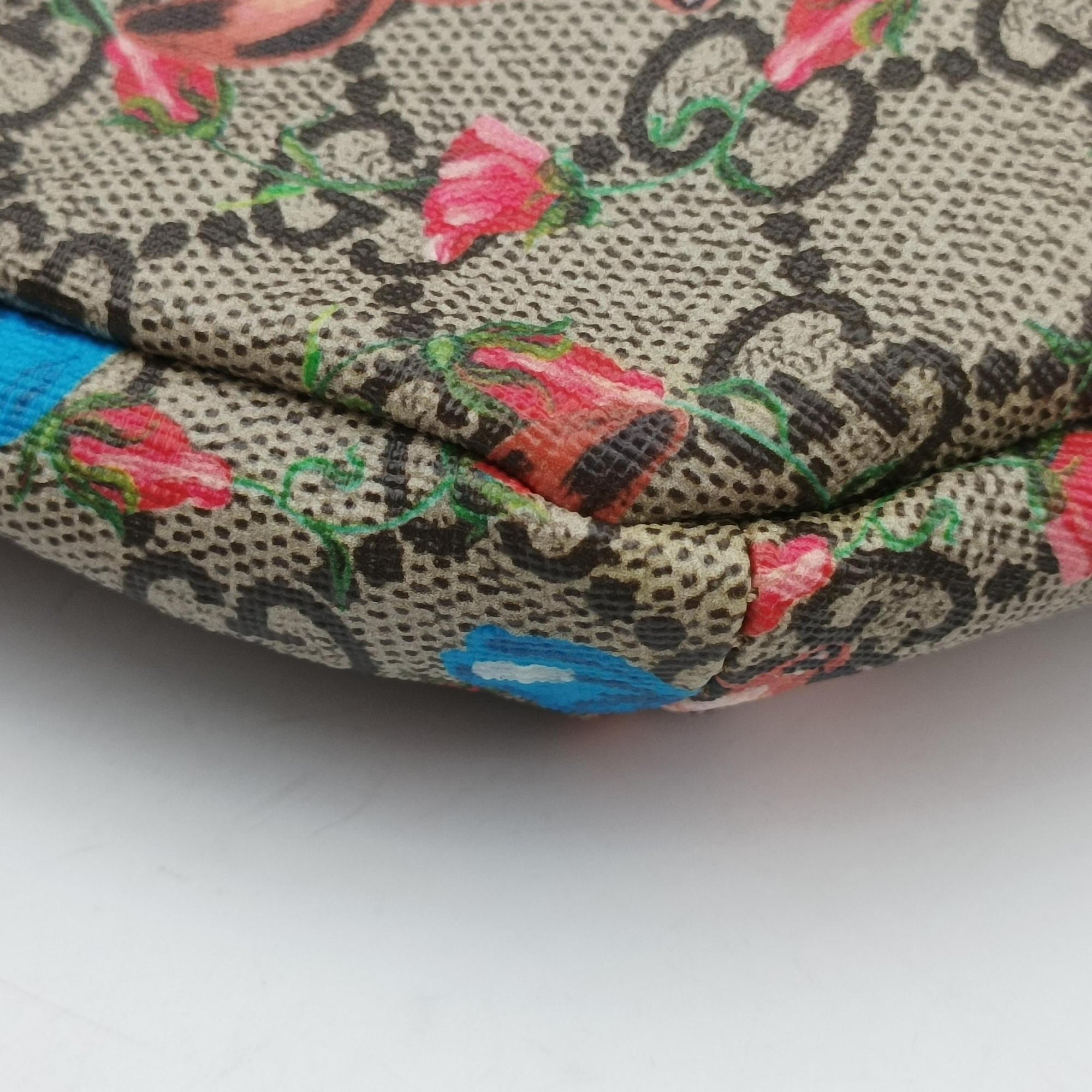 Pre-owned Gucci kids GG Deer Print Multicolor PVC coated canvas 502095 bum bag/waist bag | stylenewstar