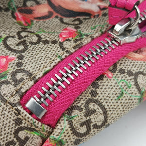Pre-owned Gucci kids GG Deer Print Multicolor PVC coated canvas 502095 bum bag/waist bag | stylenewstar