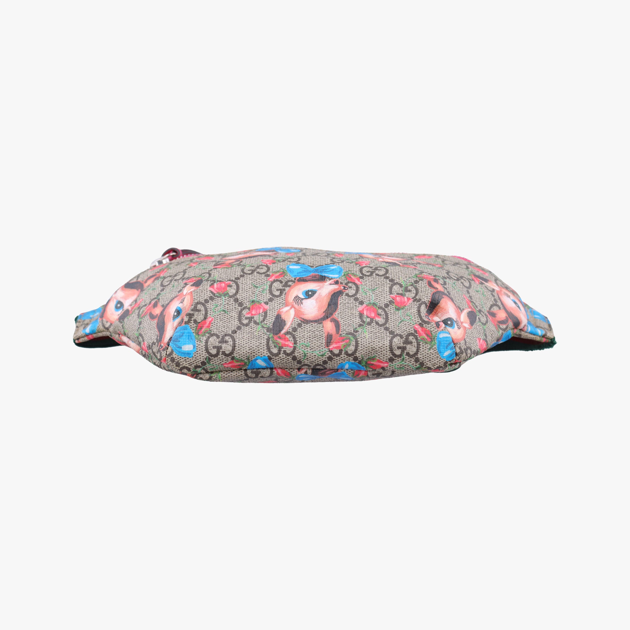 Pre-owned Gucci kids GG Deer Print Multicolor PVC coated canvas 502095 bum bag/waist bag | stylenewstar