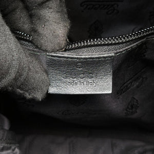 Secondhand Gucci GG Imprime Messenger Black Leather 201448 shoulderbag | stylenewstar