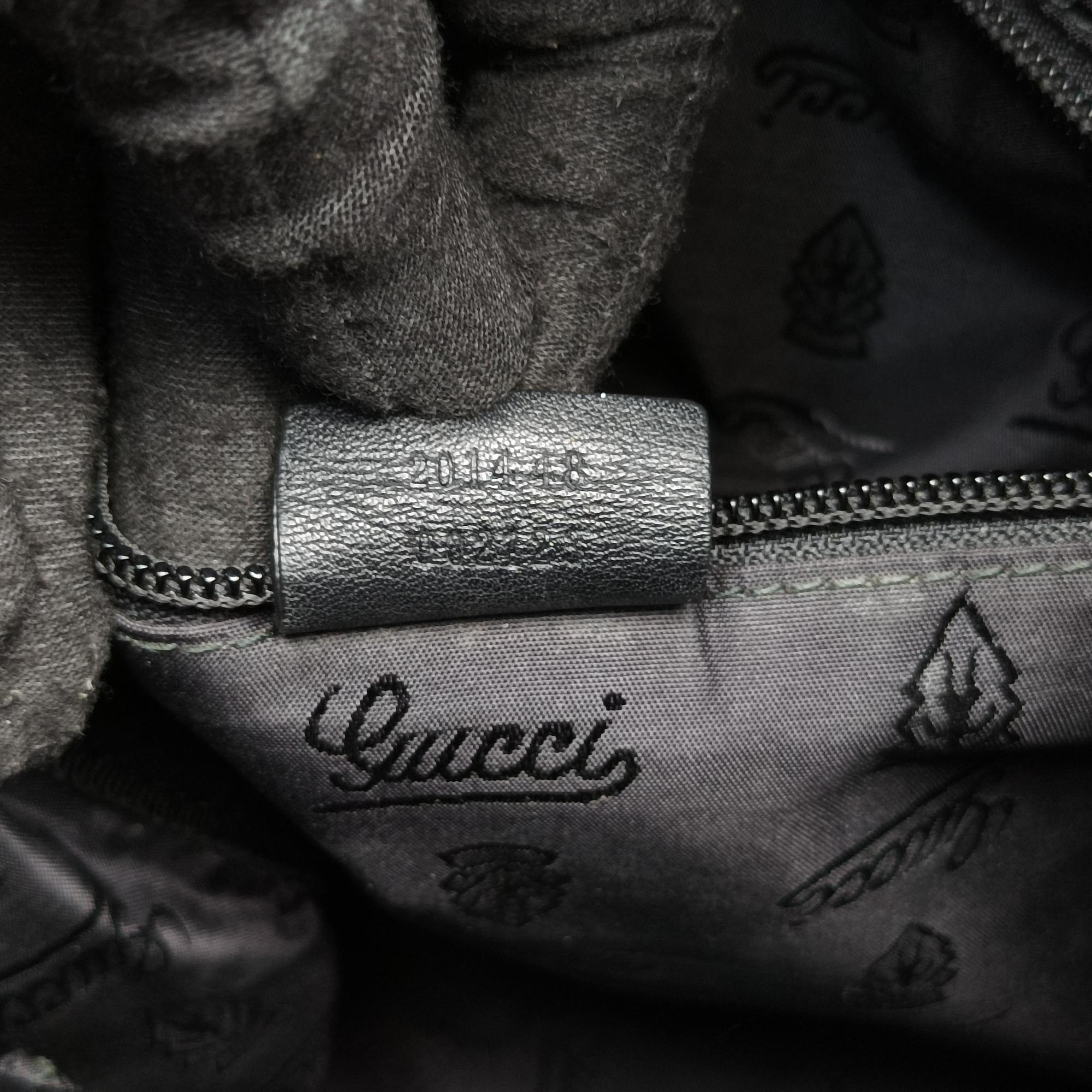 Secondhand Gucci GG Imprime Messenger Black Leather 201448 shoulderbag | stylenewstar
