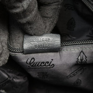 Secondhand Gucci GG Imprime Messenger Black Leather 201448 shoulderbag | stylenewstar