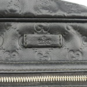 Secondhand Gucci GG Imprime Messenger Black Leather 201448 shoulderbag | stylenewstar