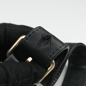 Secondhand Gucci GG Imprime Messenger Black Leather 201448 shoulderbag | stylenewstar