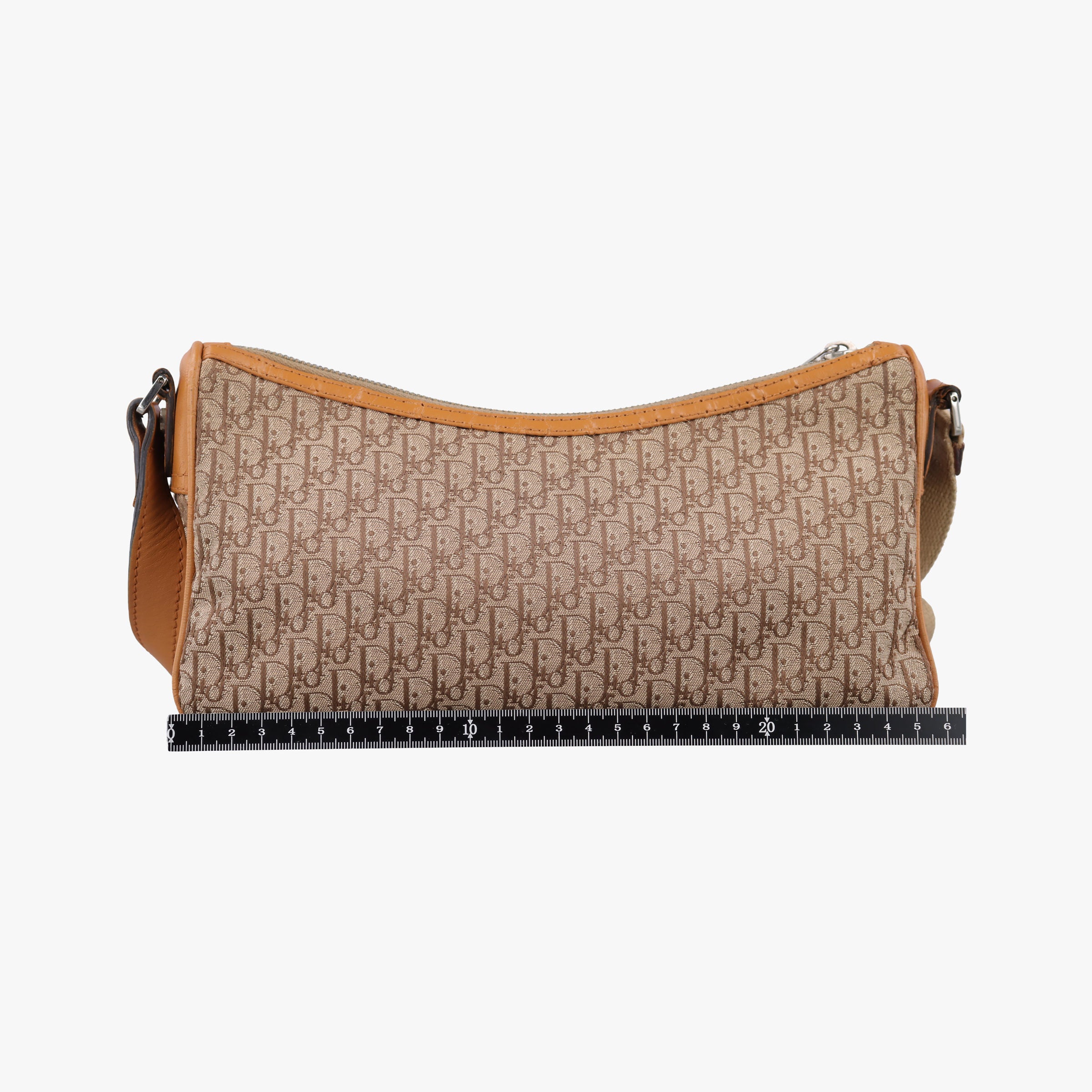 Secondhand Christian Dior Street Chic Beige × Camel Canvas × Leather  shoulderbag | stylenewstar