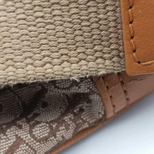 Secondhand Christian Dior Street Chic Beige × Camel Canvas × Leather  shoulderbag | stylenewstar