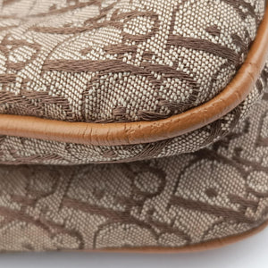 Secondhand Christian Dior Street Chic Beige × Camel Canvas × Leather  shoulderbag | stylenewstar