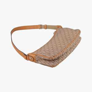 Secondhand Christian Dior Street Chic Beige × Camel Canvas × Leather  shoulderbag | stylenewstar
