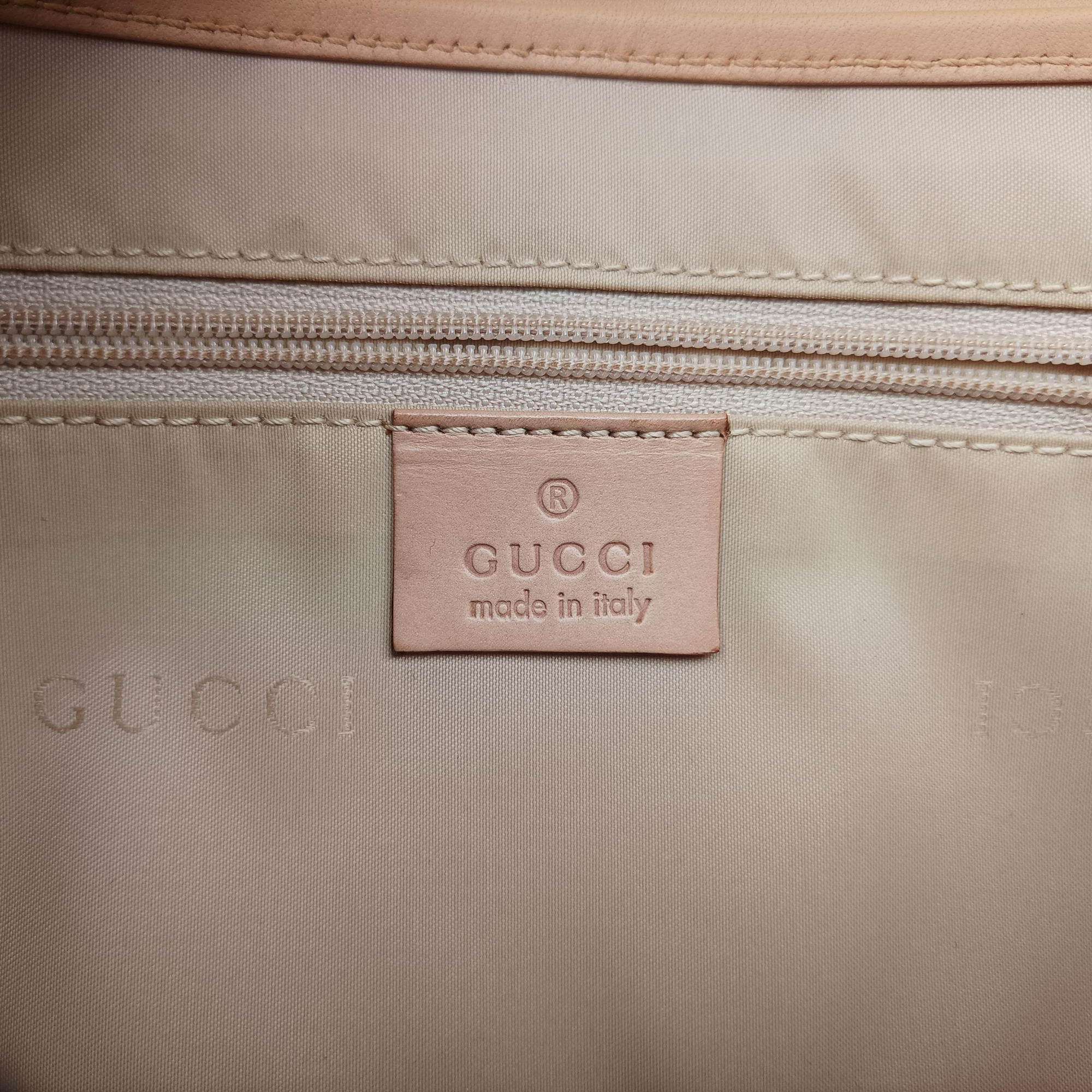 Vintage Gucci Jackie Brown × Pink Canvas × Leather 001 38 shoulderbag | stylenewstar