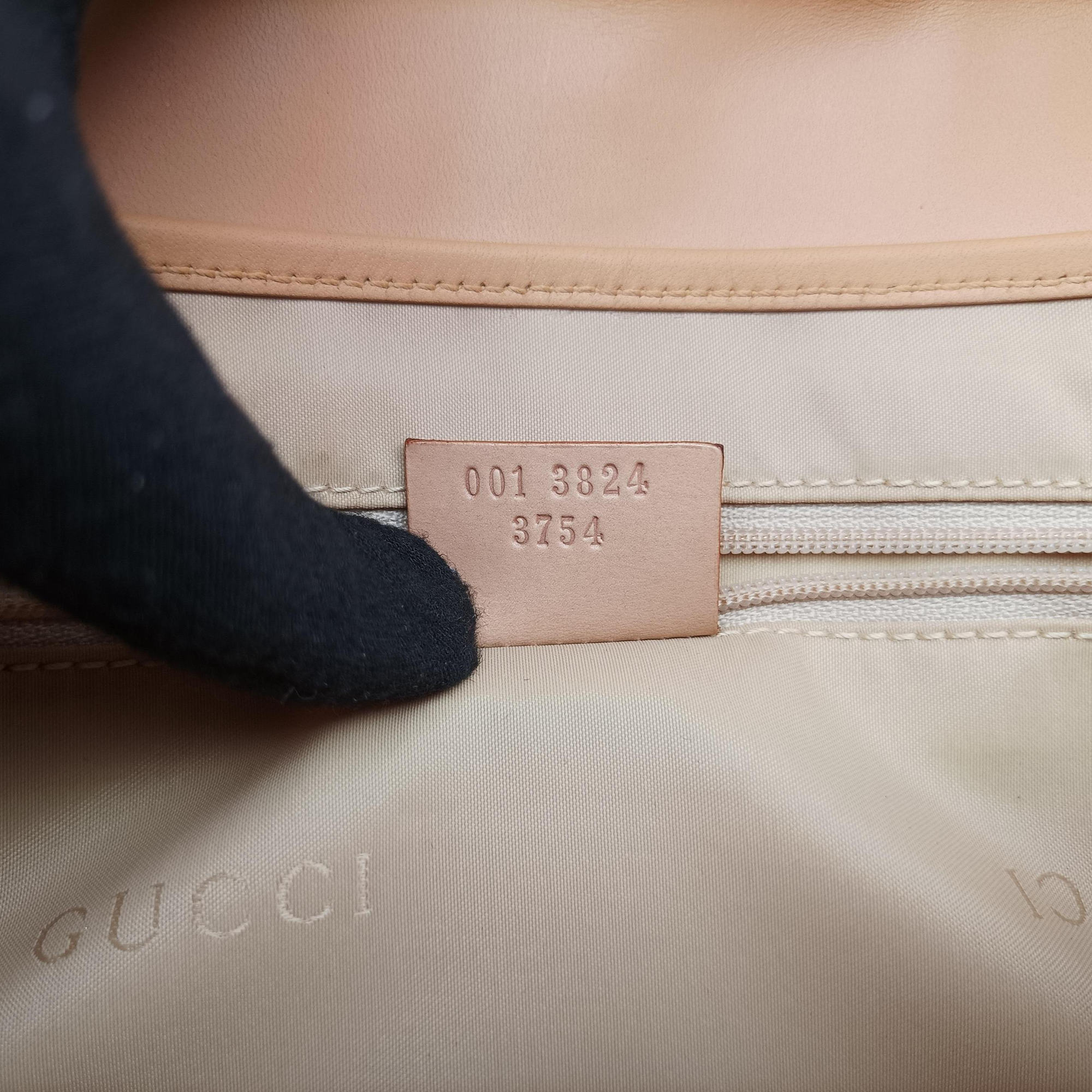 Vintage Gucci Jackie Brown × Pink Canvas × Leather 001 38 shoulderbag | stylenewstar