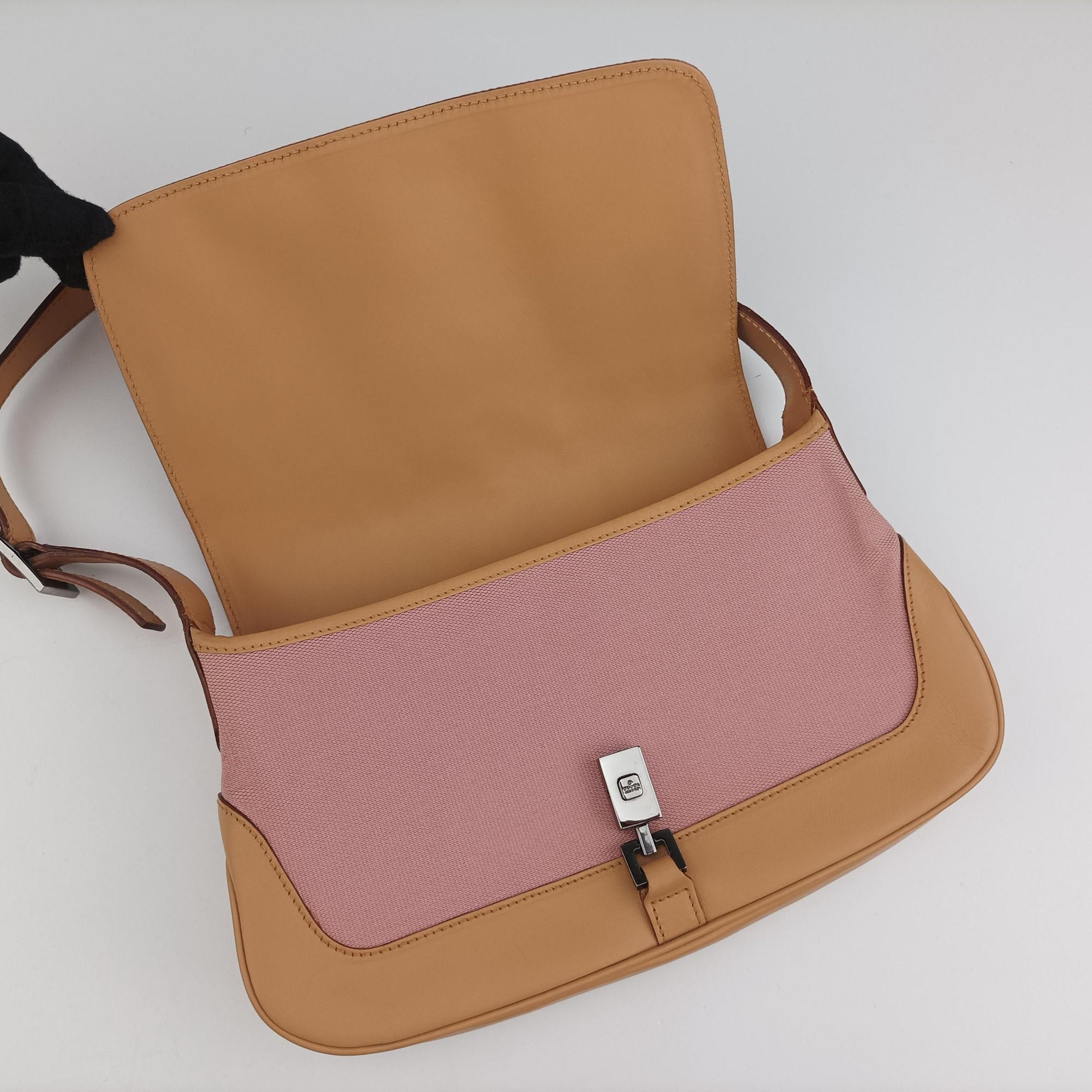 Vintage Gucci Jackie Brown × Pink Canvas × Leather 001 38 shoulderbag | stylenewstar