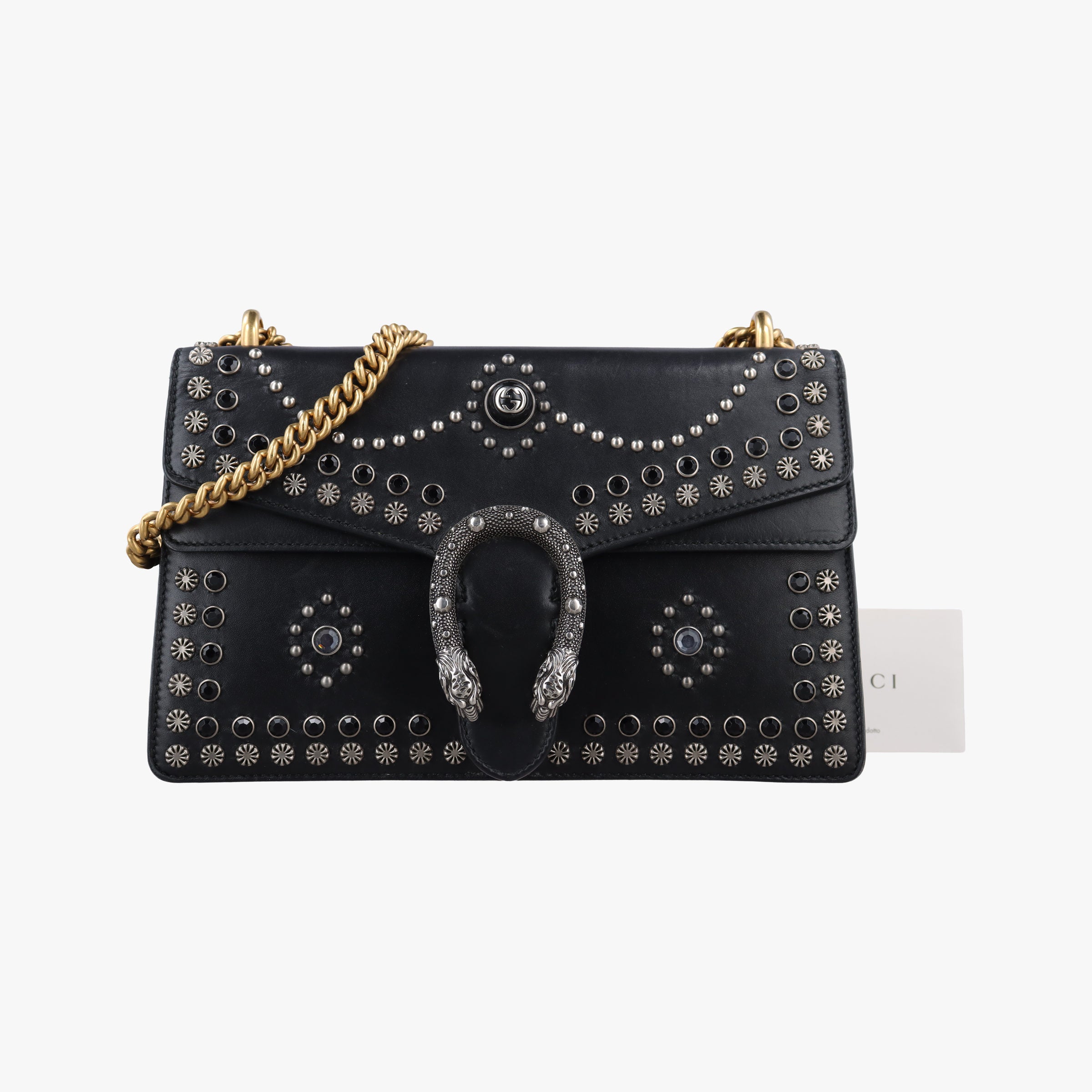 Secondhand Gucci Dionysus Black Leather 400249 shoulderbag | stylenewstar