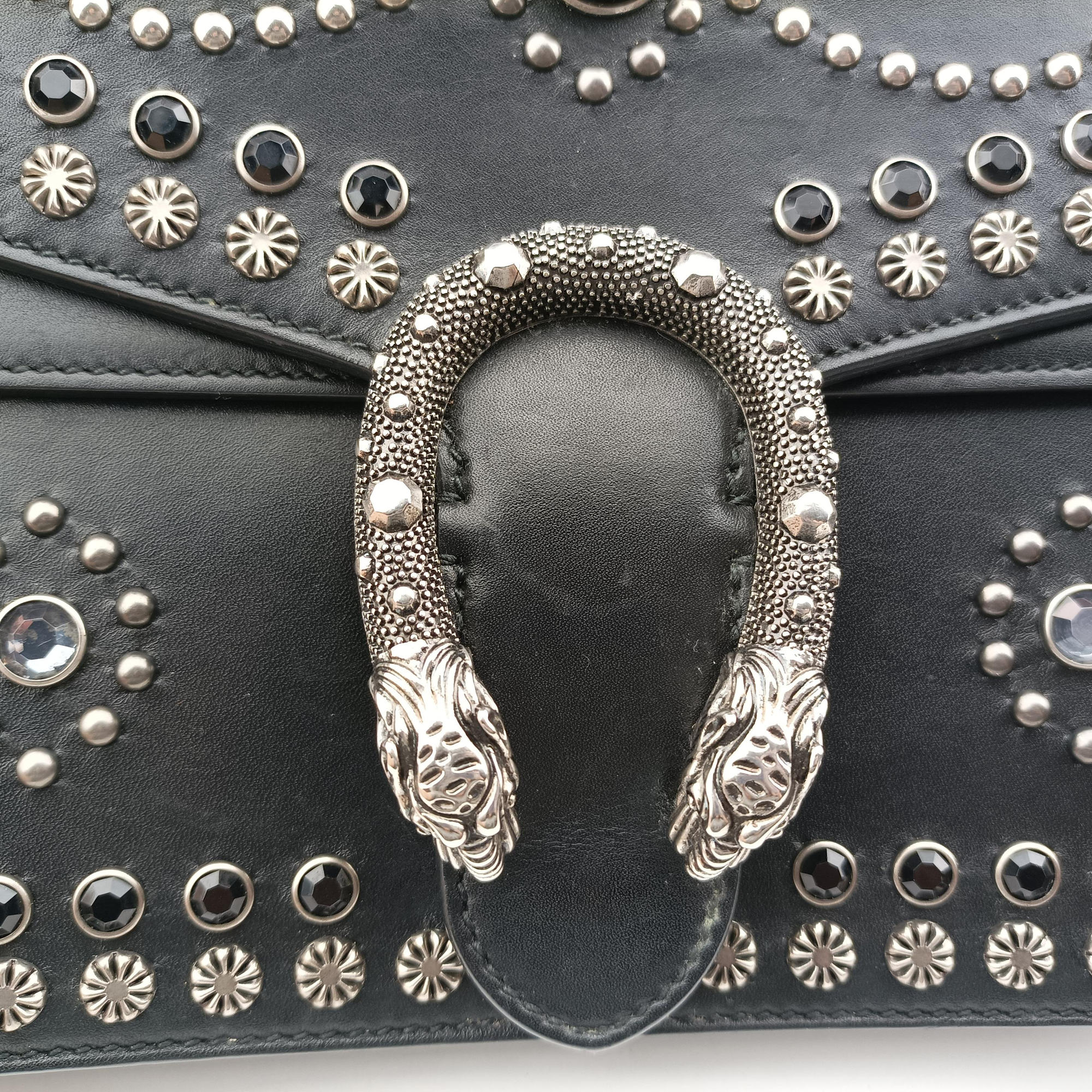 Secondhand Gucci Dionysus Black Leather 400249 shoulderbag | stylenewstar
