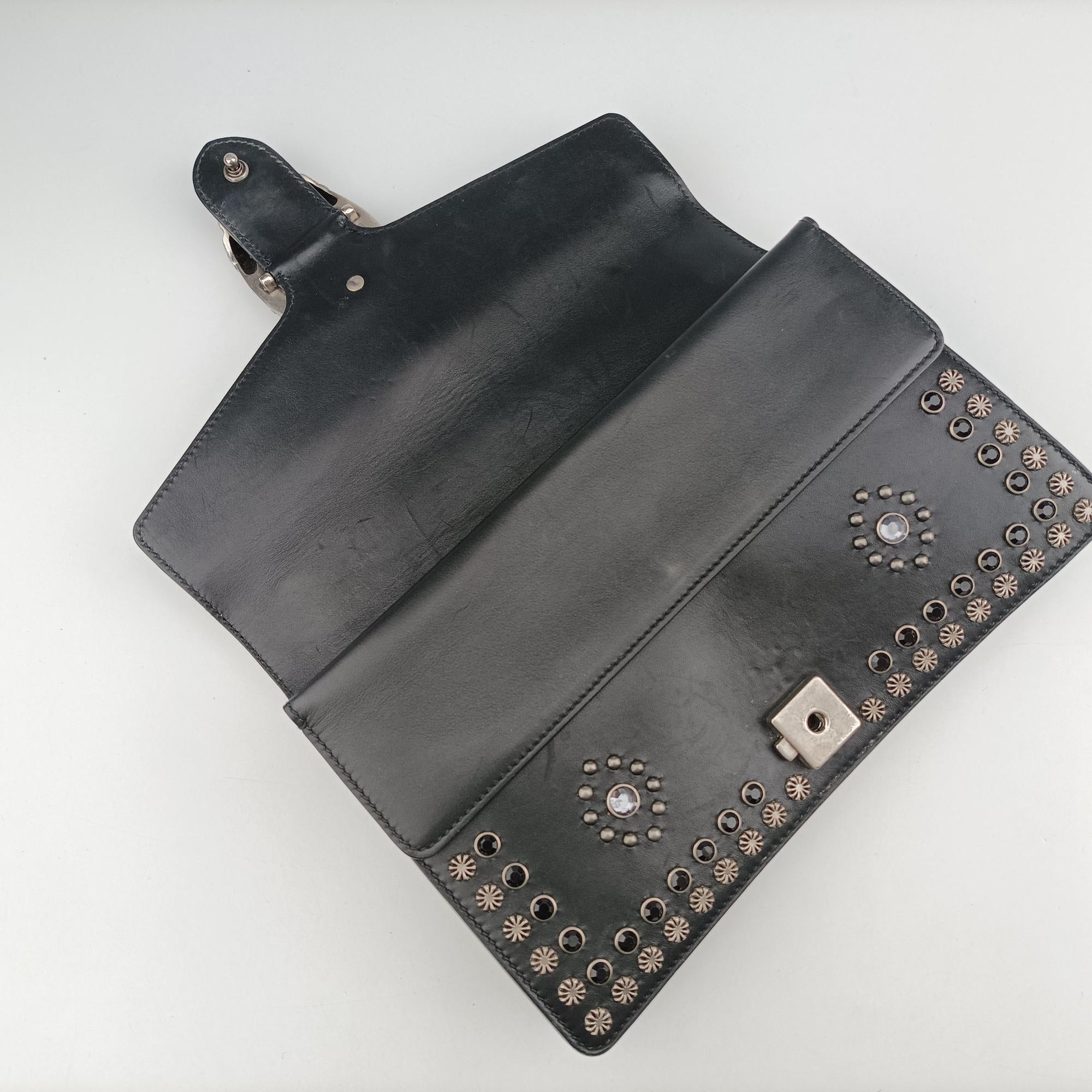 Secondhand Gucci Dionysus Black Leather 400249 shoulderbag | stylenewstar