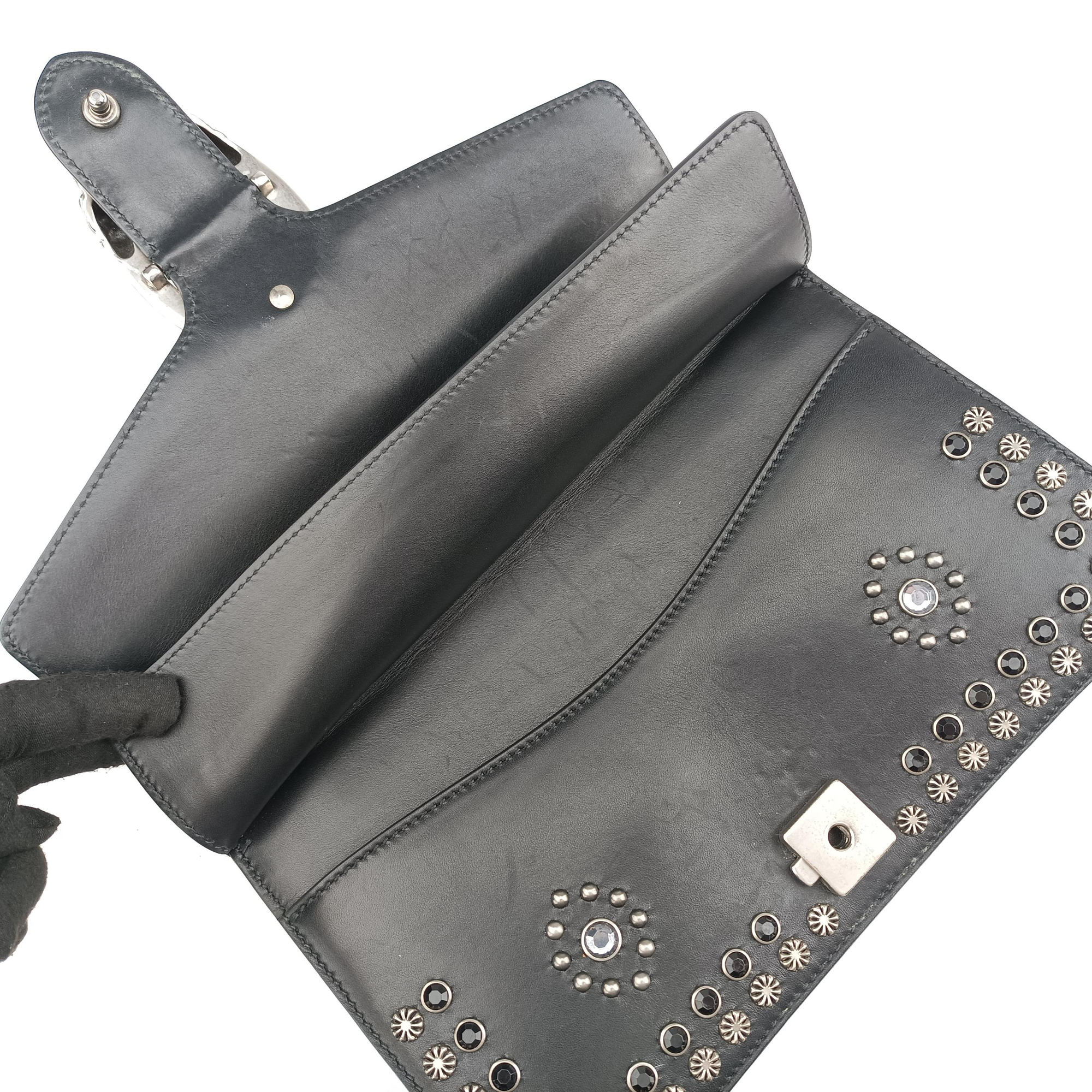 Secondhand Gucci Dionysus Black Leather 400249 shoulderbag | stylenewstar