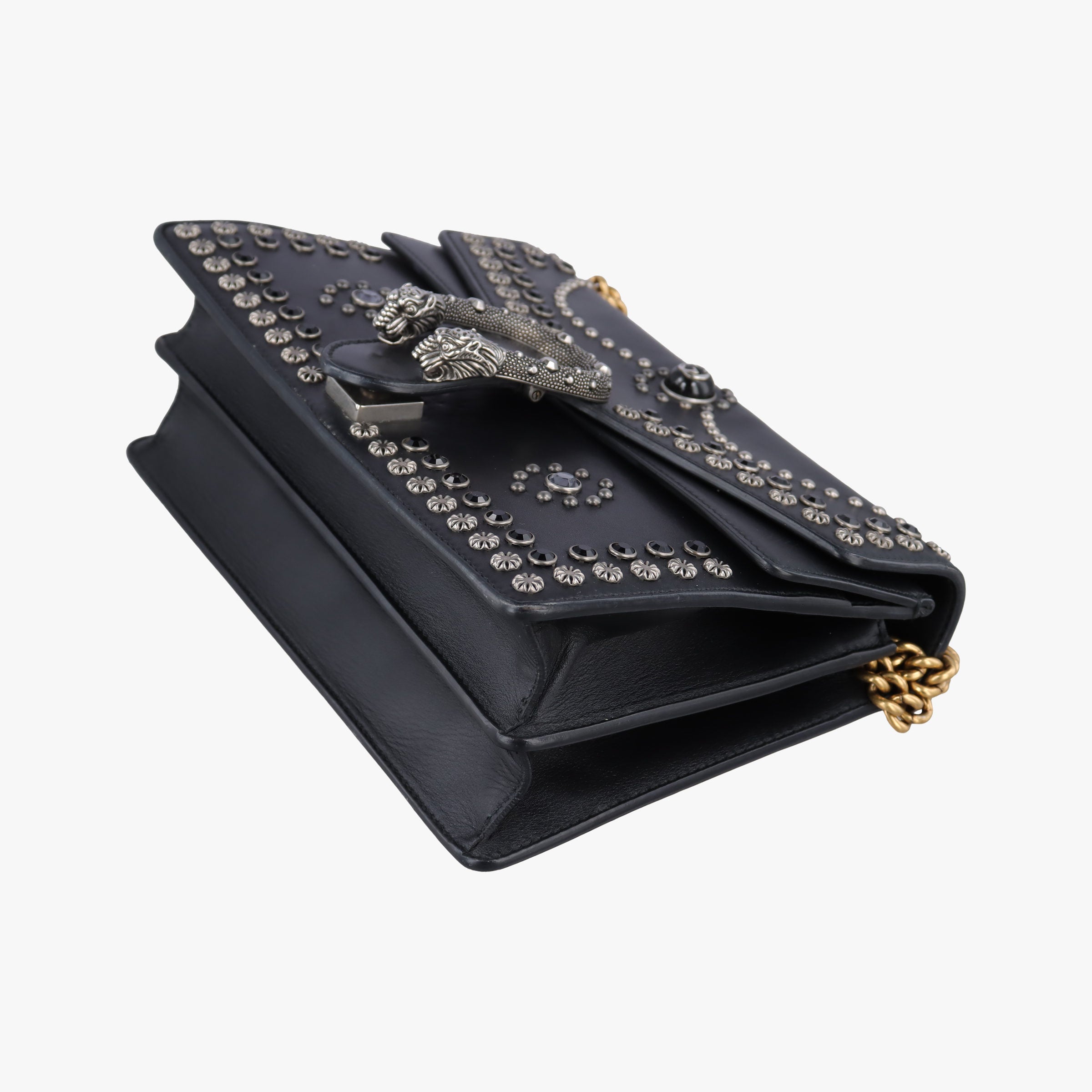 Secondhand Gucci Dionysus Black Leather 400249 shoulderbag | stylenewstar