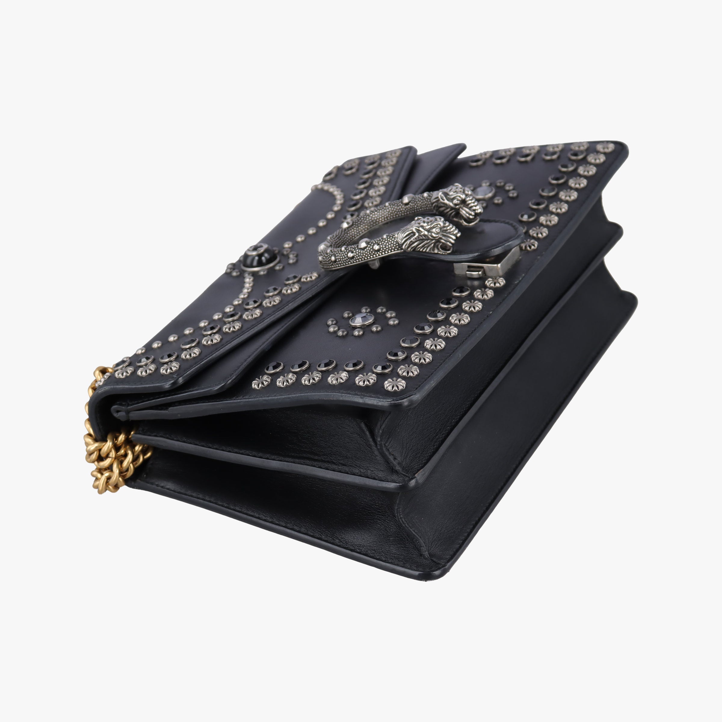 Secondhand Gucci Dionysus Black Leather 400249 shoulderbag | stylenewstar