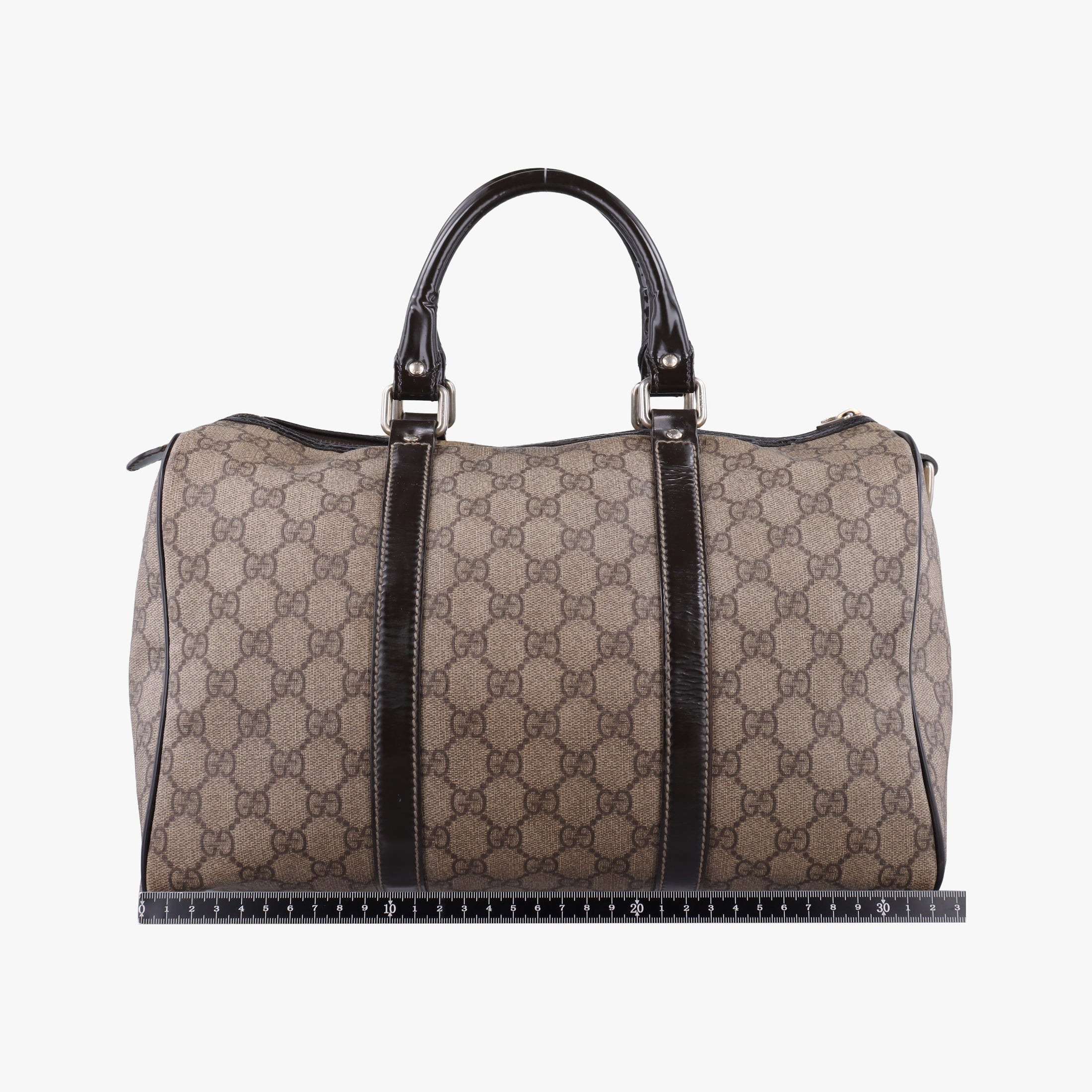 Pre-owned Gucci GG plus Spring Joy GG Supreme Brown PVC coated canvas 193603 handbag | stylenewstar