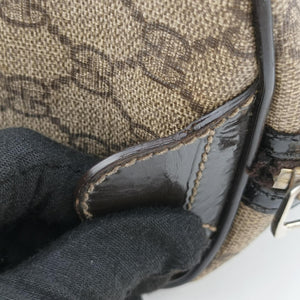 Pre-owned Gucci GG plus Spring Joy GG Supreme Brown PVC coated canvas 193603 handbag | stylenewstar