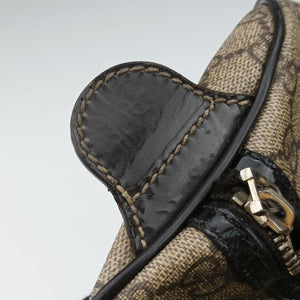 Pre-owned Gucci GG plus Spring Joy GG Supreme Brown PVC coated canvas 193603 handbag | stylenewstar