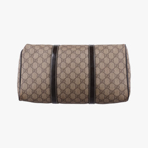 Pre-owned Gucci GG plus Spring Joy GG Supreme Brown PVC coated canvas 193603 handbag | stylenewstar