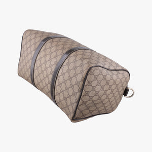 Pre-owned Gucci GG plus Spring Joy GG Supreme Brown PVC coated canvas 193603 handbag | stylenewstar