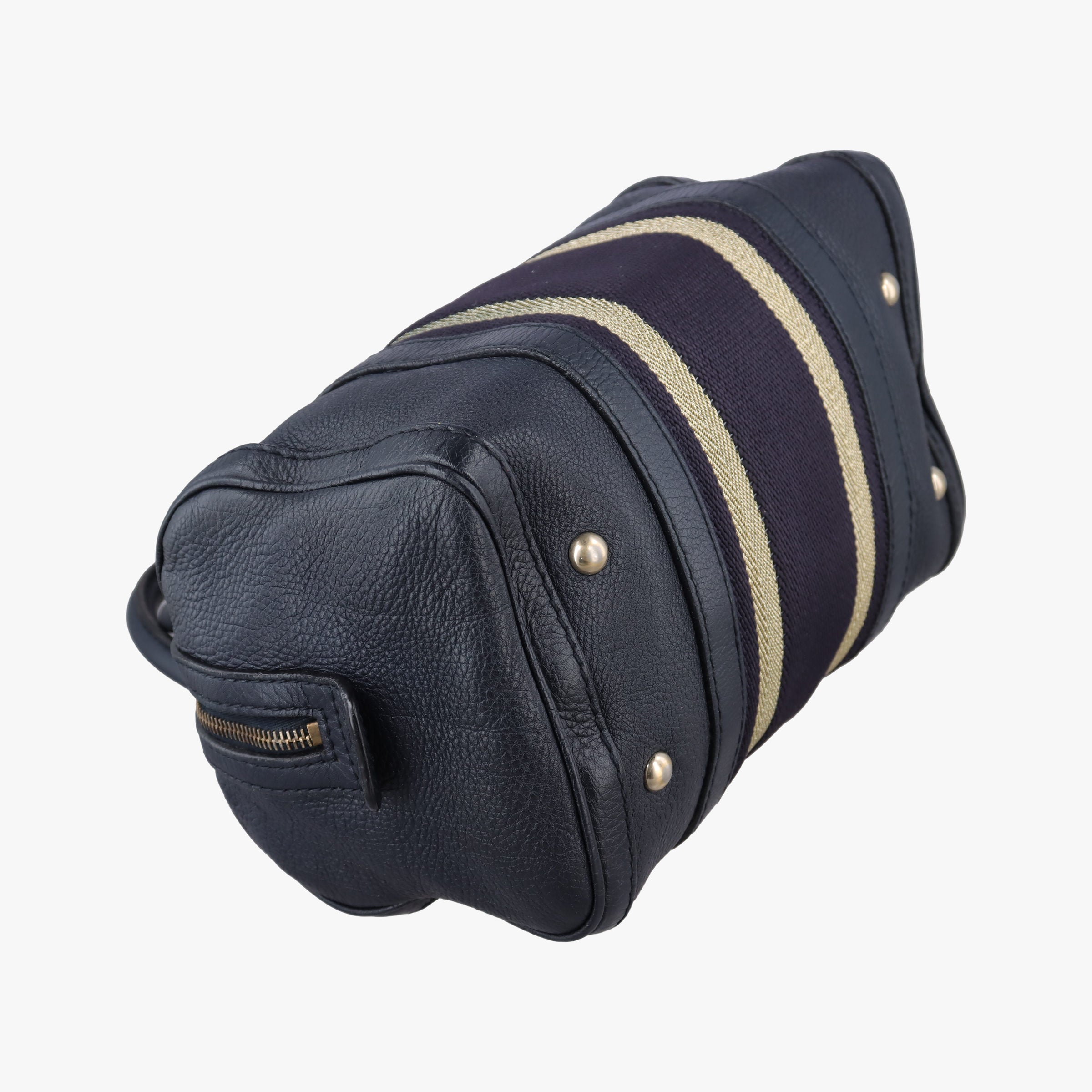 Pre-owned Gucci Sherry Line navy Leather 269876 handbag | stylenewstar
