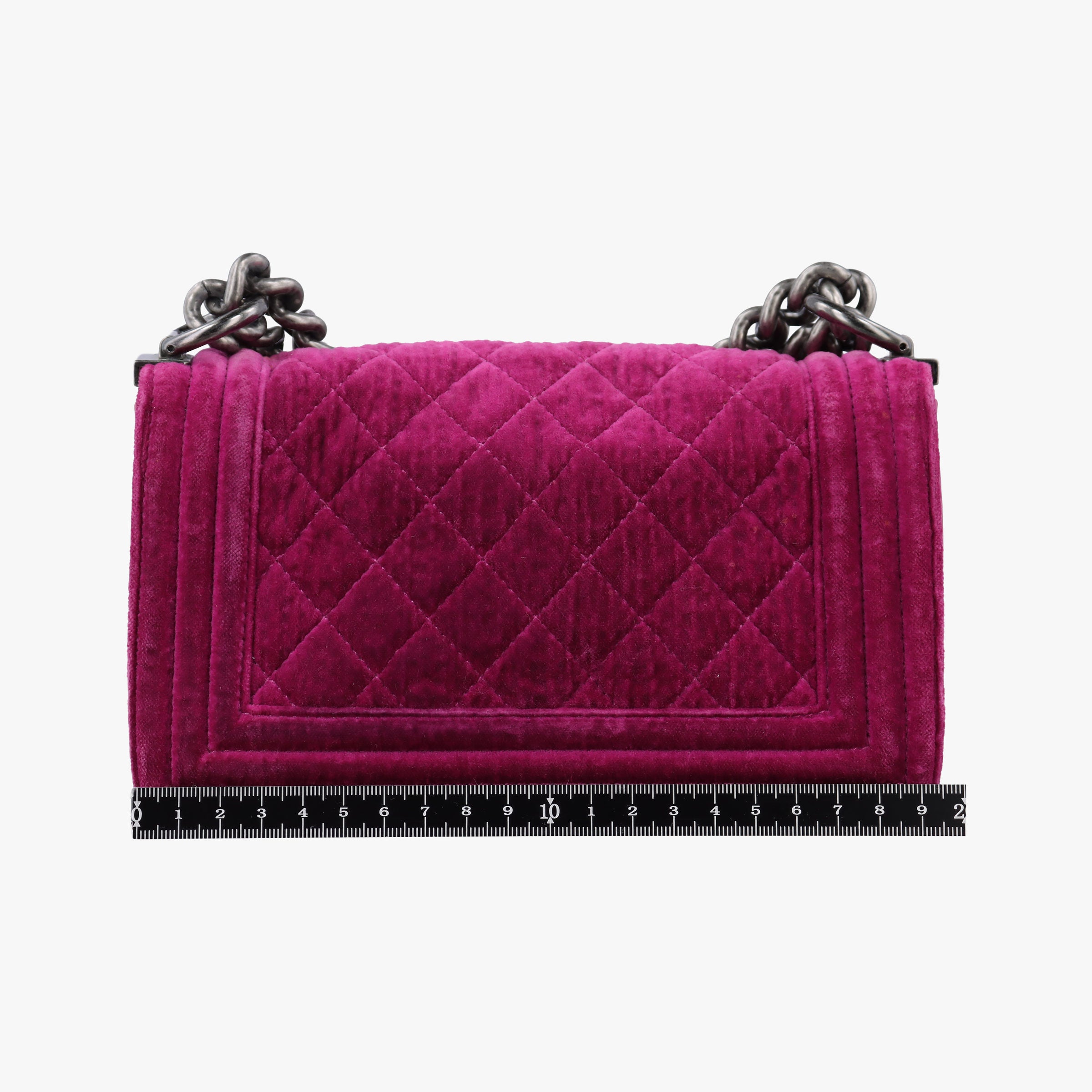 Vintage Chanel BOY CHANEL Rose velour A67416 shoulderbag | stylenewstar