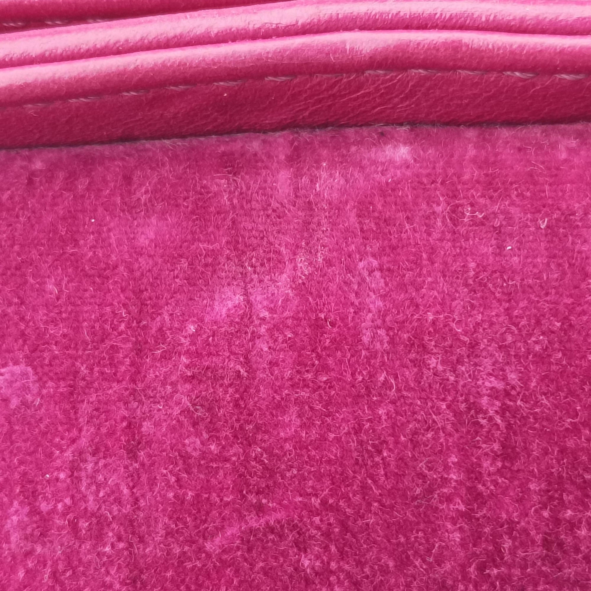 Vintage Chanel BOY CHANEL Rose velour A67416 shoulderbag | stylenewstar