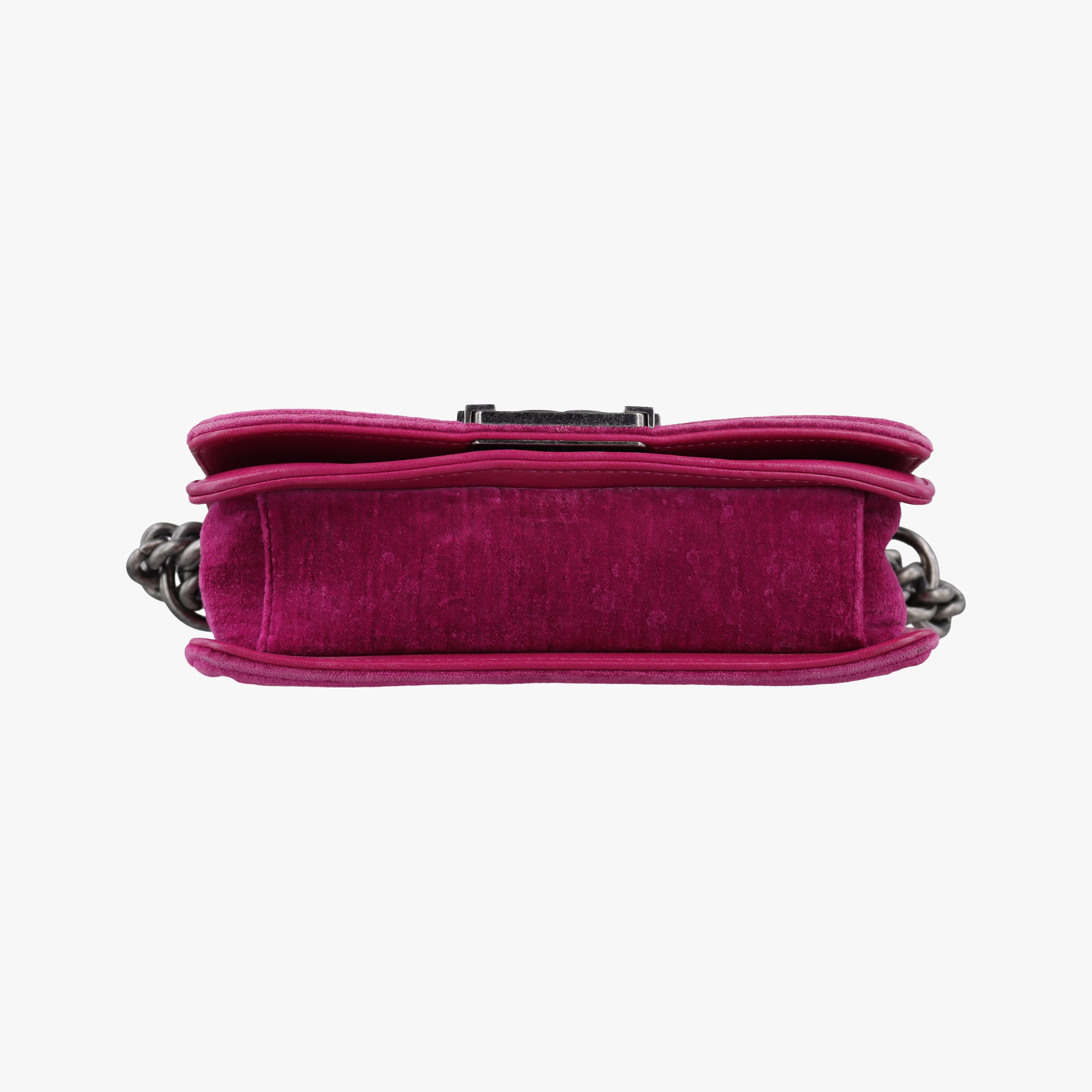 Vintage Chanel BOY CHANEL Rose velour A67416 shoulderbag | stylenewstar