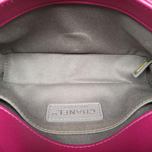 Vintage Chanel BOY CHANEL Rose velour A67416 shoulderbag | stylenewstar