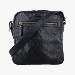 Pre-owned Gucci GG Imprime Messenger Black Leather 201448 shoulderbag | stylenewstar