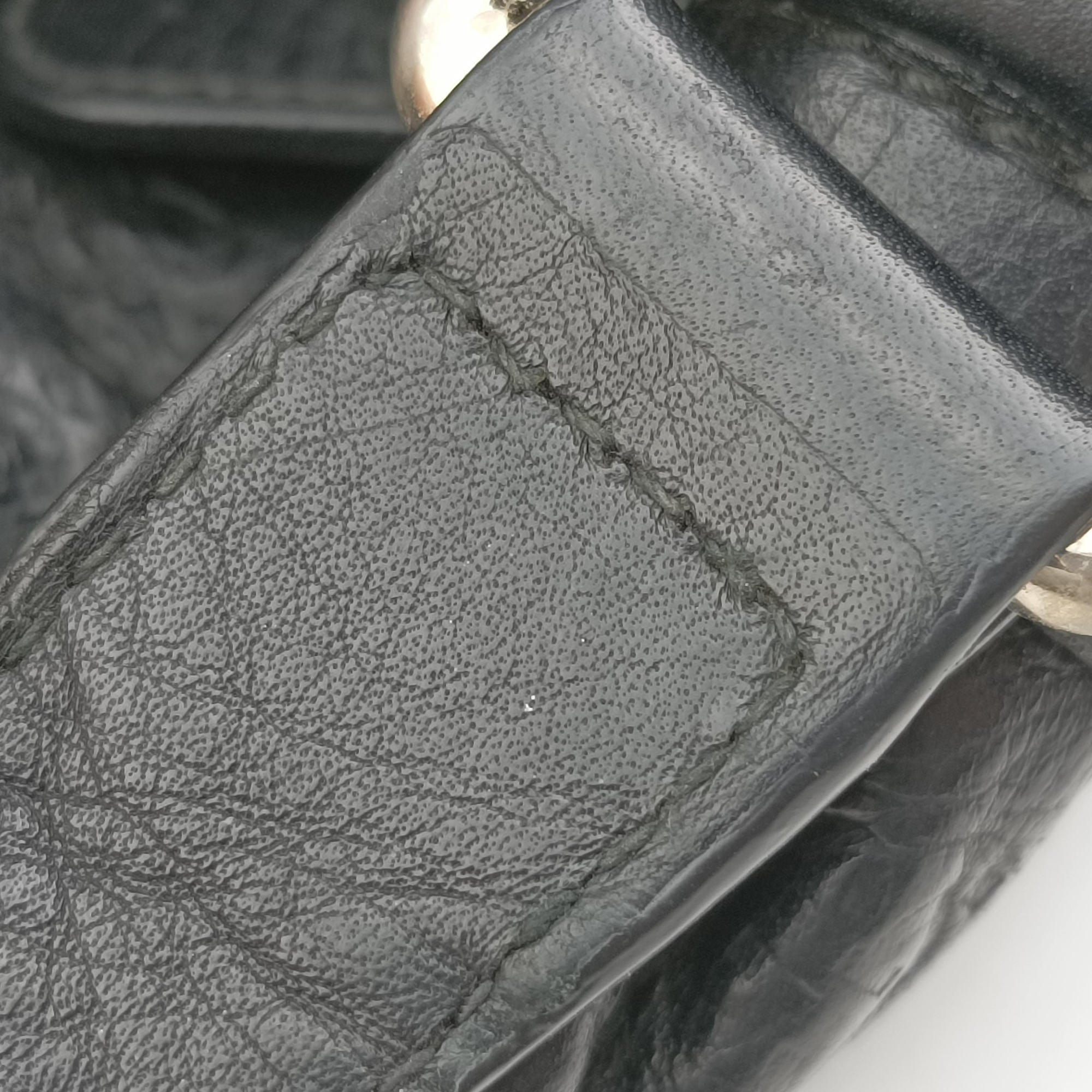 Pre-owned Gucci GG Imprime Messenger Black Leather 201448 shoulderbag | stylenewstar
