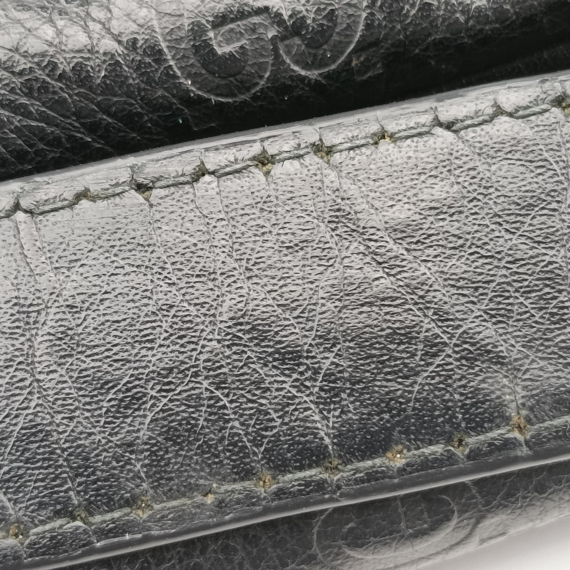 Pre-owned Gucci GG Imprime Messenger Black Leather 201448 shoulderbag | stylenewstar