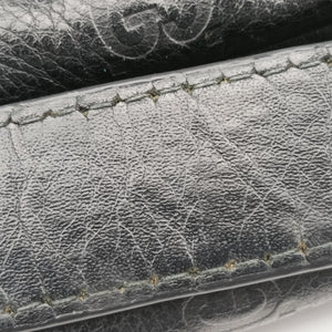 Pre-owned Gucci GG Imprime Messenger Black Leather 201448 shoulderbag | stylenewstar