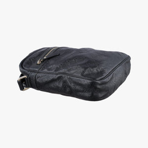 Pre-owned Gucci GG Imprime Messenger Black Leather 201448 shoulderbag | stylenewstar