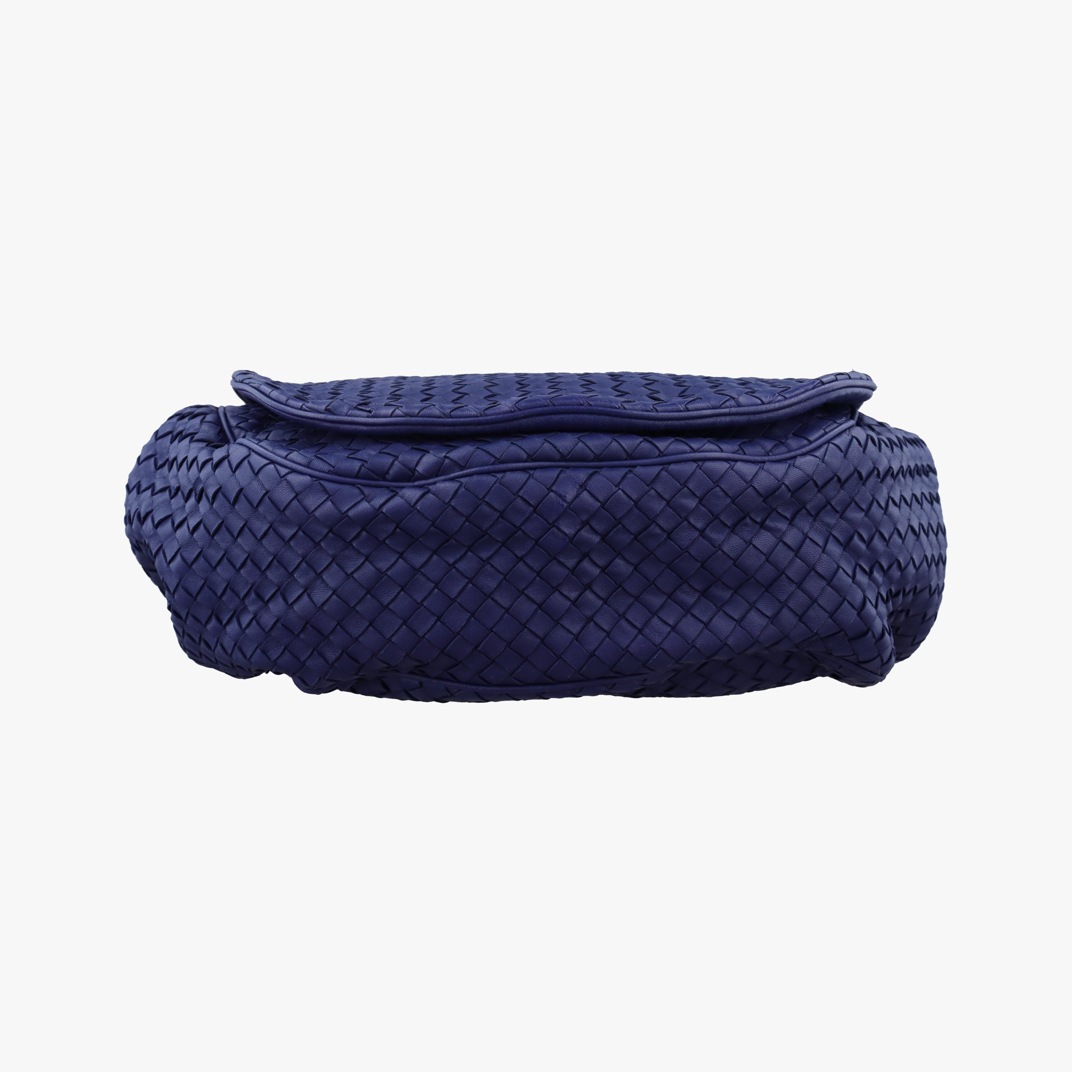 Pre-owned Bottega Veneta Intrecciato Navy lambskin  shoulderbag | stylenewstar
