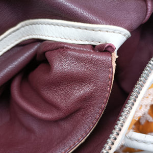 Secondhand Louis Vuitton Monogram Bouclettes Speedy Monogram Booklet Rose Leather×Vernis M40704 handbag | stylenewstar