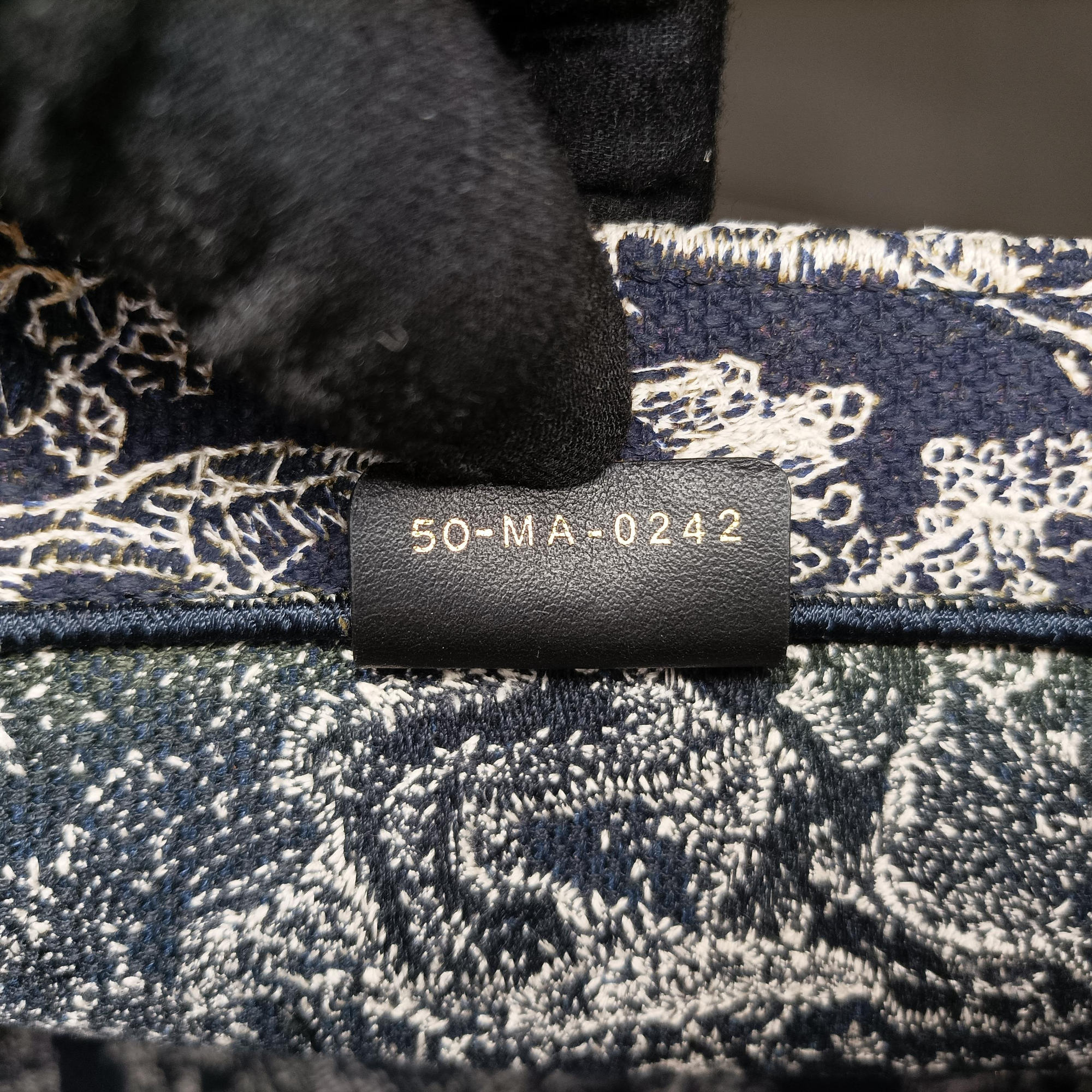 Pre-owned Christian Dior Book Tote Navy Jacquard  handbag | stylenewstar