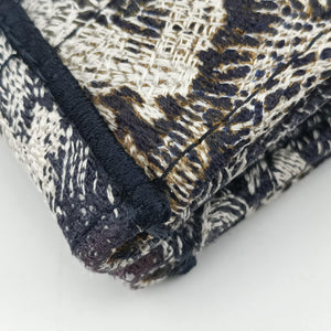 Pre-owned Christian Dior Book Tote Navy Jacquard  handbag | stylenewstar