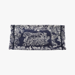 Pre-owned Christian Dior Book Tote Navy Jacquard  handbag | stylenewstar