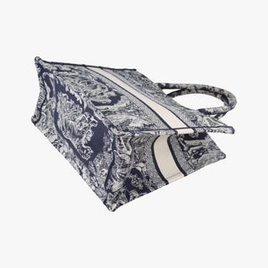 Pre-owned Christian Dior Book Tote Navy Jacquard  handbag | stylenewstar