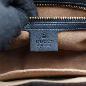 Pre-owned Gucci Padlock Beige×black PVC coated canvas×Leather 453188 shoulderbag | stylenewstar