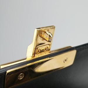 Pre-owned Gucci Padlock Beige×black PVC coated canvas×Leather 453188 shoulderbag | stylenewstar