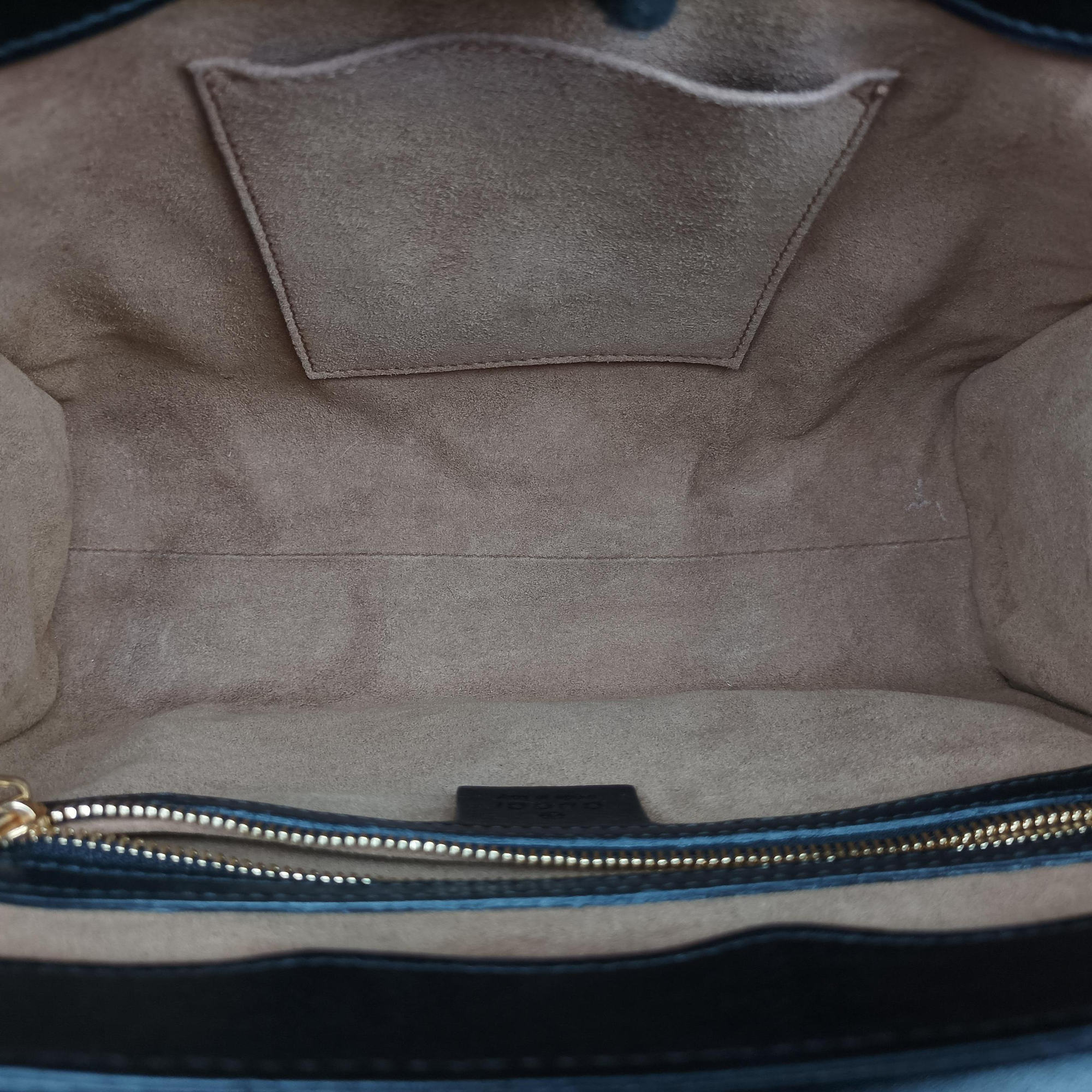 Pre-owned Gucci Padlock Beige×black PVC coated canvas×Leather 453188 shoulderbag | stylenewstar