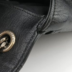 Pre-owned Yves Saint Laurent ENVELOPE Black Leather 428125 shoulderbag | stylenewstar
